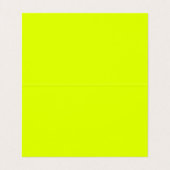 Carte De Visite chartreuse jaune - texte gras plié (Intérieur déplié)