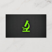 Carte De Visite Chartreuse, Microscope vert néon (Dos)