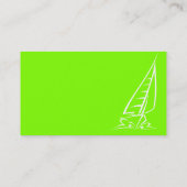 Carte De Visite Chartreuse, Neon Green Voile (Dos)