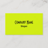 Carte de visite Chartreuse & Noir (Devant)