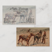 Carte De Visite Chasse Antelope par Frederic Remington (Devant / Derrière)