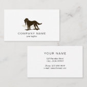 Carte De Visite Chasse au chien (Devant / Derrière)