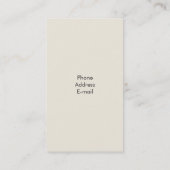 Carte De Visite Chasse d'oiseaux aquatiques (Dos)