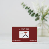 Carte De Visite Chasse Logo Guerrier Chasseur (Debout devant)