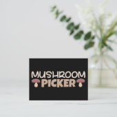 Carte De Visite Chasseur de champignons Picker de champignon (Debout devant)