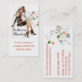 Carte de visite chasseur de mode (Devant / Derrière)