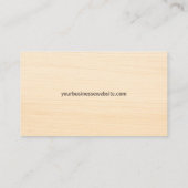 Carte De Visite Châssis professionnel en bois vert (Dos)