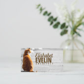 Carte De Visite Chat Assis Dans La Rue (Debout devant)