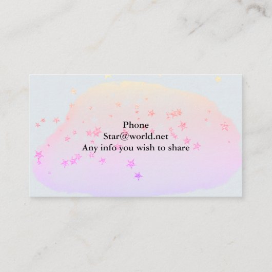 Carte De Visite Chat avec parapluie (Dos)