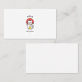 Carte De Visite Chat chanceux heureux (Devant / Derrière)