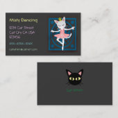 Carte De Visite Chat de ballet (Devant / Derrière)