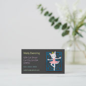 Carte De Visite Chat de ballet (Debout devant)