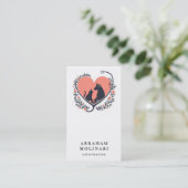 Carte De Visite Chat de chien Stethoscope Logo Nomination vétérina (Debout devant)