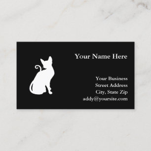 Carte De Visite Chat de la Maison Blanche