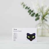 Carte De Visite Chat de nuit (Debout devant)