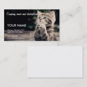 Carte De Visite Chat de prière très mignon (Devant / Derrière)