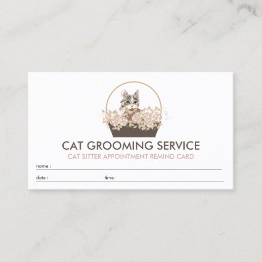 Carte De Visite Chat de rendez-vous (Devant)