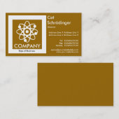 Carte De Visite Chat de Schrödinger - Caramel (Devant / Derrière)