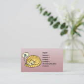 Carte De Visite Chat de sommeil (Debout devant)