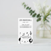 Carte De Visite chat DJ (Debout devant)