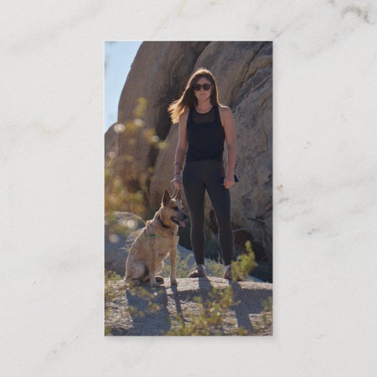 Carte De Visite Chat et chien Animaux de compagnie Sitter Chien Wa (Dos)