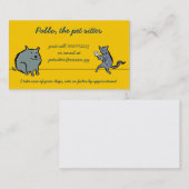 Carte De Visite chat et chien (séance d'animal familier) (Devant / Derrière)