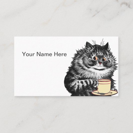 Carte De Visite Chat Funny personnalisable (Devant)