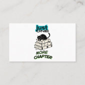 Carte De Visite Chat Juste Un Chapitre de Plus (Dos)