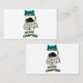 Carte De Visite Chat Juste Un Chapitre de Plus (Devant / Derrière)