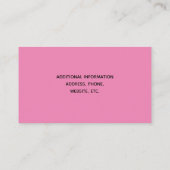 Carte De Visite Chat Kitty Noir mignon | Fun Feline | Animal ironi (Dos)