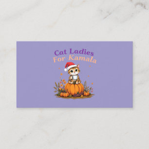 Carte De Visite Chat Ladies for Kamala : Montrer son soutien à Kam