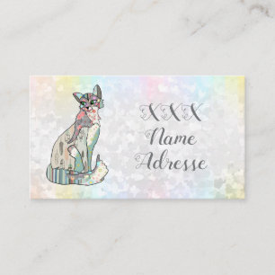 Carte De Visite Chat modèle