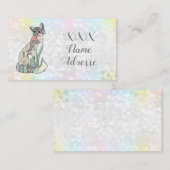 Carte De Visite Chat modèle (Devant / Derrière)