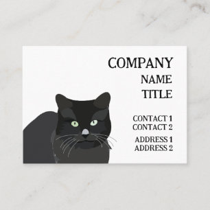 Carte De Visite Chat noir