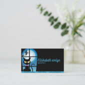 Carte De Visite chat noir (Debout devant)