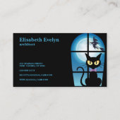Carte De Visite chat noir (Dos)