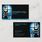 Carte De Visite chat noir (Devant / Derrière)