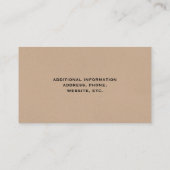 Carte De Visite Chat noir (Dos)