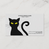Carte De Visite chat noir 843 (Dos)