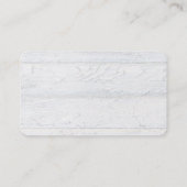 Carte De Visite Chat noir avec pissenlit en bois (Dos)