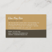 Carte De Visite Chat Noir, Catterie, Embarquement Pour Animaux (Dos)