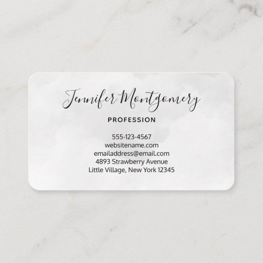 Carte De Visite Chat noir devant une Pleine lune magique (Dos)