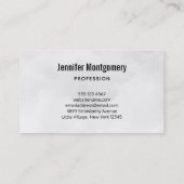 Carte De Visite Chat noir devant une Pleine lune magique (Dos)