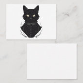 Carte De Visite Chat noir enchanté de Salem (Devant / Derrière)