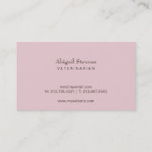 Carte De Visite Chat noir et blanc intelligent portant des lunette (Dos)