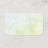 Carte De Visite Chat noir et semis de Dandelion (Dos)