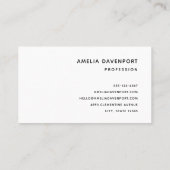 Carte De Visite Chat noir mignon dans le Casquette d'une sorcière (Dos)