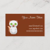 Carte De Visite Chat pelucheux (Dos)