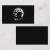 Carte De Visite Chat Quel Chat Noir Meurtrier Avec Couteau Hallowe (Devant / Derrière)