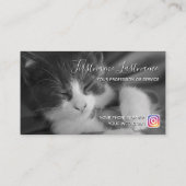 Carte De Visite Chat sitters drôle soin chat service de soins pour (Dos)